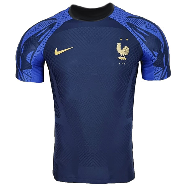 France special player version jersey soccer uniform men's sportswear football tops sport blue shirt 2022